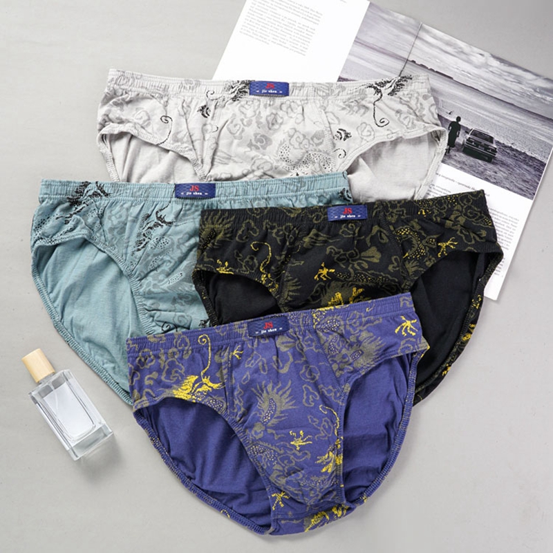 남성용 프린트 브리프 언더팬츠 속옷, 느슨한 플루 사이 - Multi Pack Underwear 리뷰 및 가격