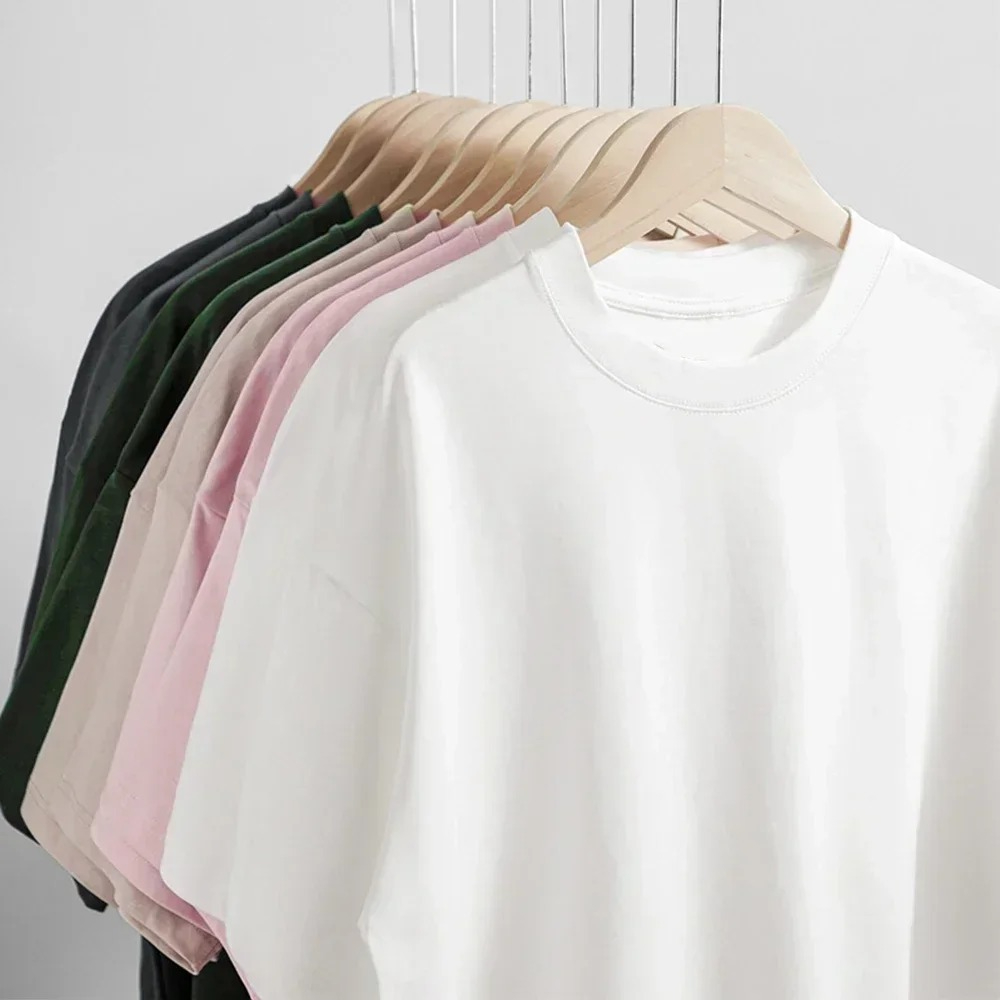 블랙 450g 헤비웨이트 코튼 이중사 반팔 티셔츠 -  - Undershirt Crew Neck 리뷰 및 가격