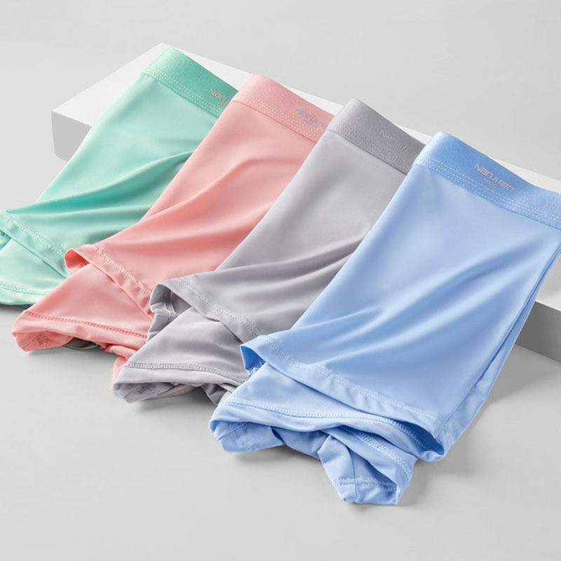 4Pcs 남성 속옷 얼음 실크 메쉬 복서 반바지 섹시한 - Multi Pack Underwear 리뷰 및 가격